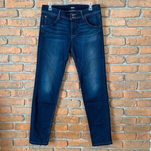 Hudson Jeans Women's Size 29 Blue Collin Mid Rise Skinny Supermodel‎ Cropped